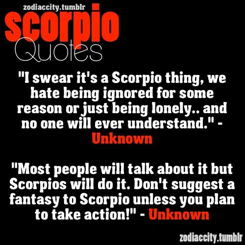 What happens when you ignore a scorpio man