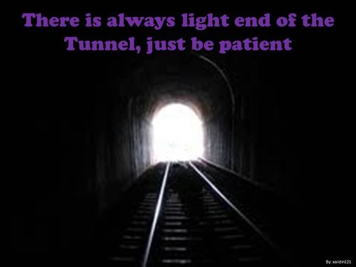 End Of Tunnel Light Quotes Quotesgram
