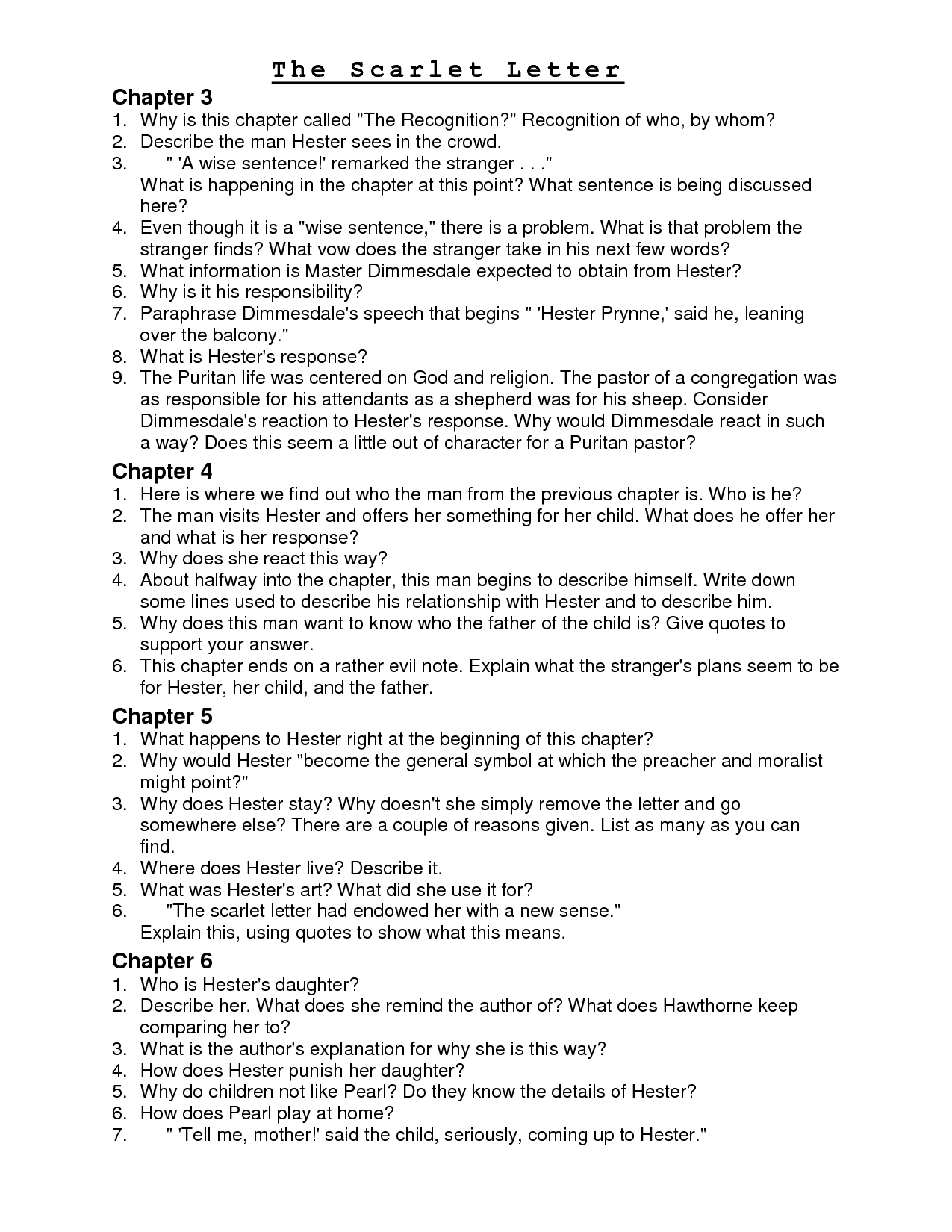 Scarlet Letter Quotes By Chapter. QuotesGram