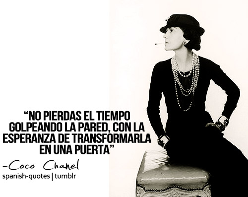 Coco Chanel Quotes Espanol. QuotesGram