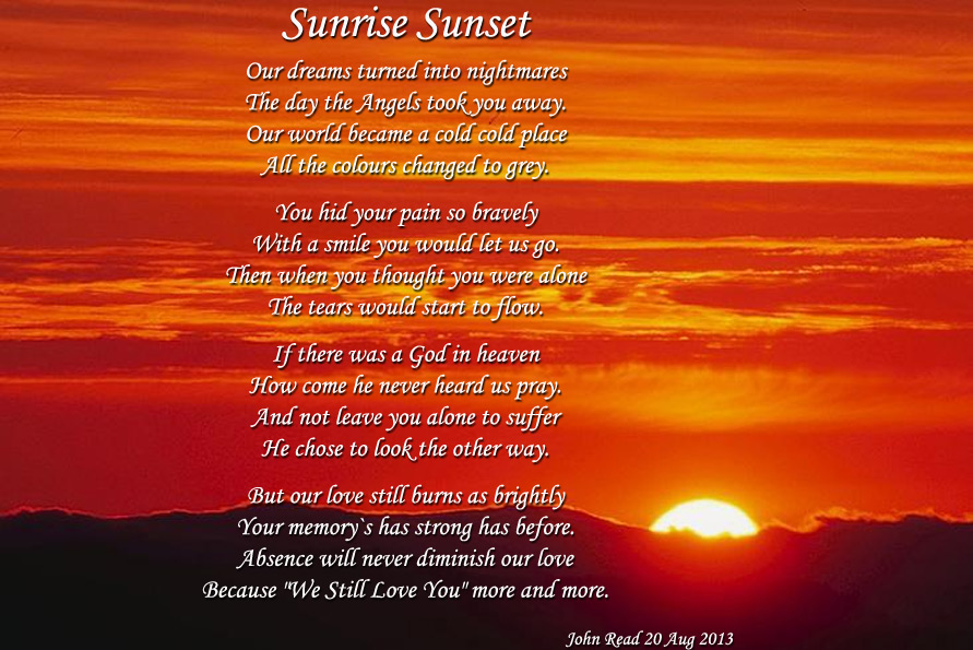 Sunset Poems Quotes. QuotesGram