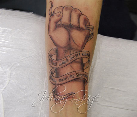Tattoo of Scrolls Forearm Arm