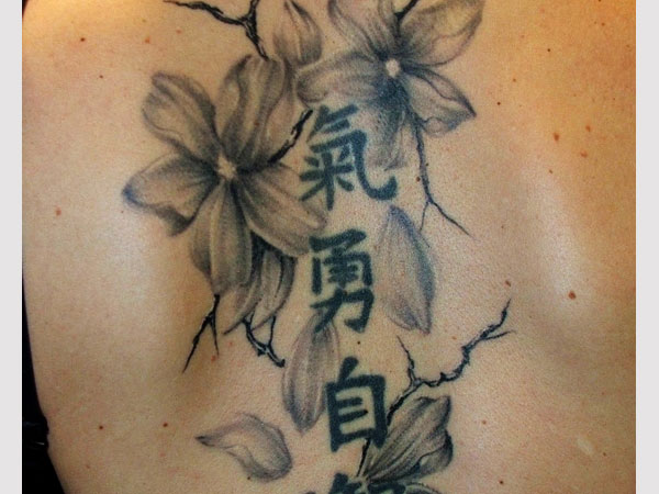 Chinese Flowers Tattoos