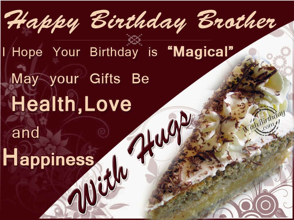 Birthday Wishes For Brother Quotes. QuotesGram