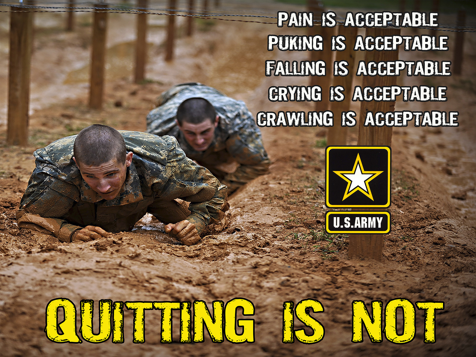 Military Quotes Poster.