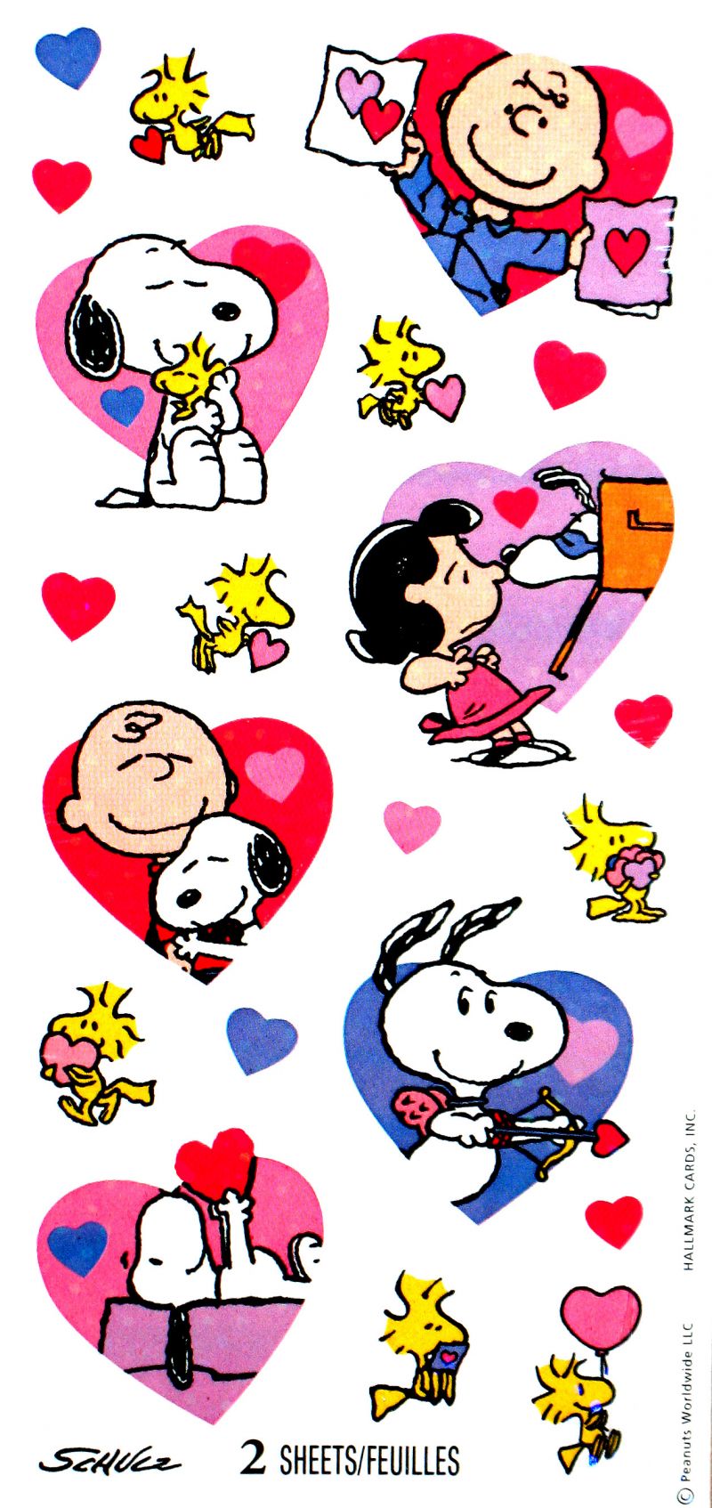 PEANUTS Valentine Stickers