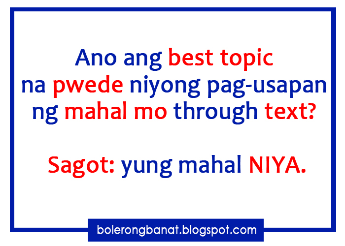 topic in tagalog