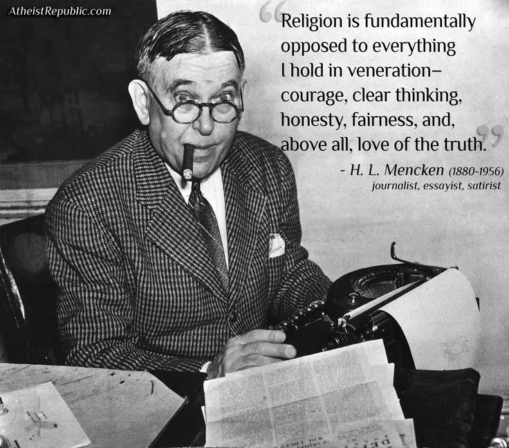 Hl Mencken Quotes Religion. QuotesGram