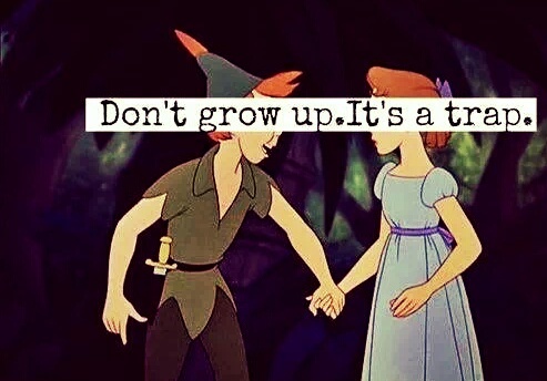 peter pan quotes about growing up