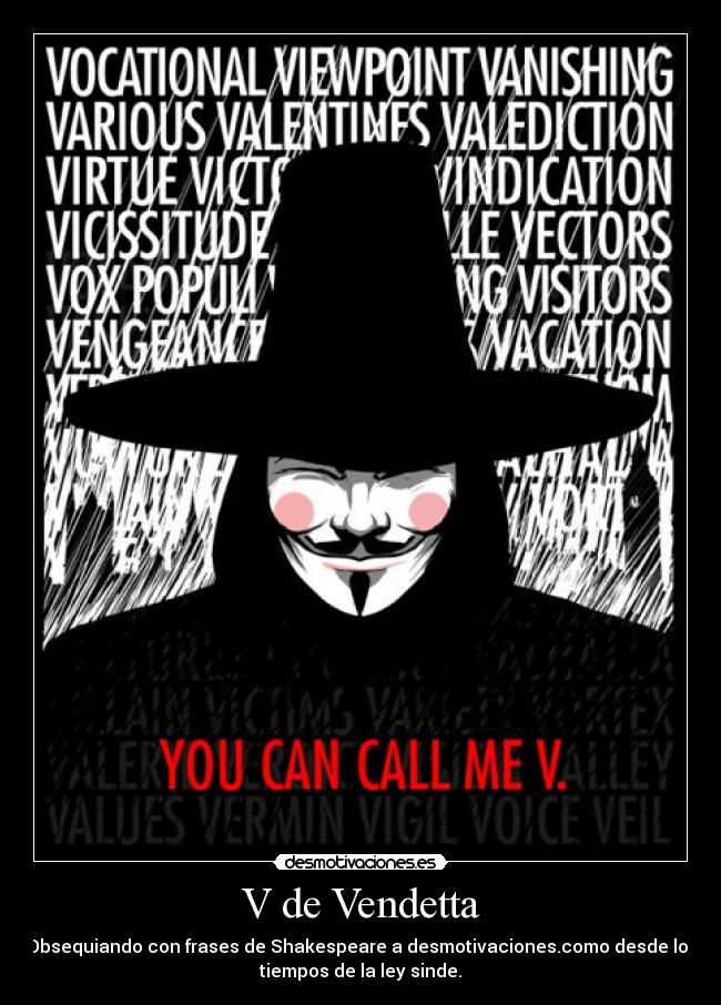V For Vendetta Shakespeare Quotes. QuotesGram