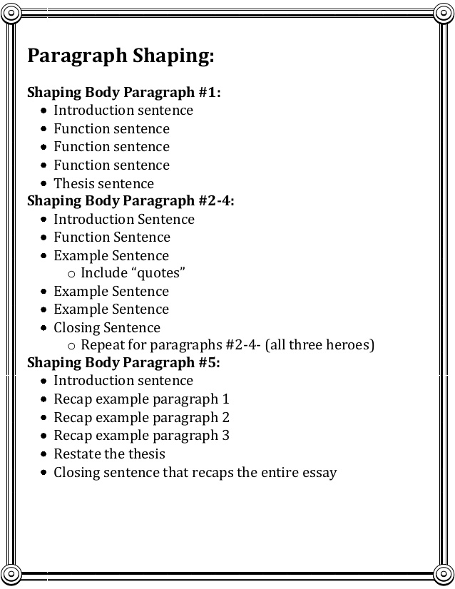 Definition essay on heroism