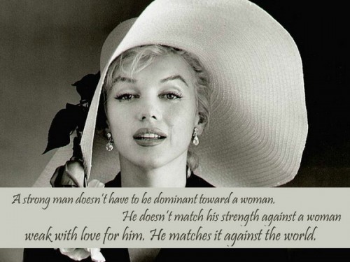 strong women quotes marilyn monroe