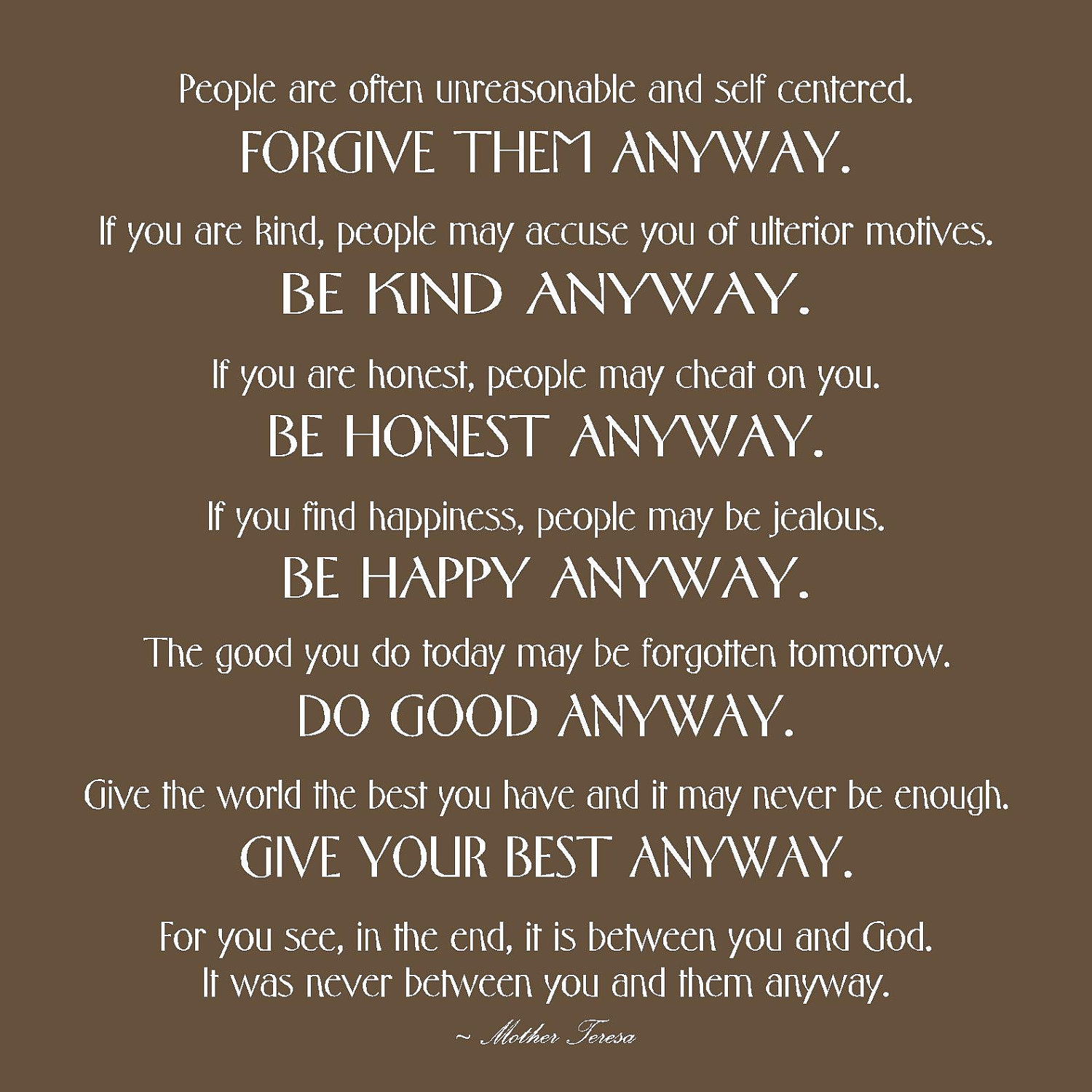 Mother Teresa Quotes On Leadership. Quotesgram