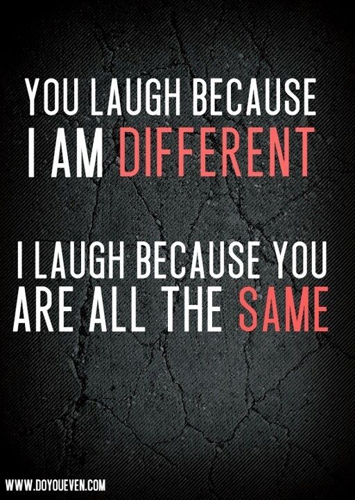 I Am Different Quotes Quotesgram