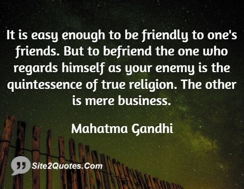 Gandhi Friendship Quotes. QuotesGram