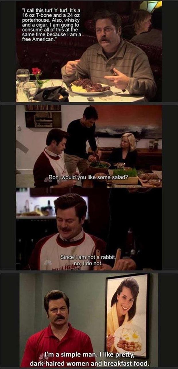 Funny Ron Swanson Quotes Quotesgram