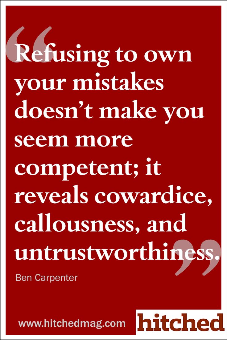 Owning Up To Mistakes Quotes. QuotesGram