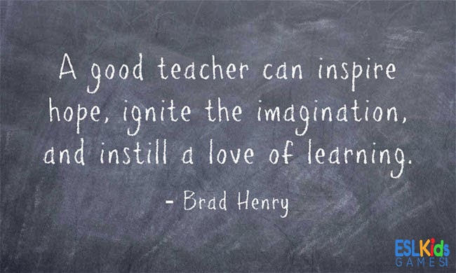 Inspirational Quotes Teachers Good Teacher. QuotesGram
