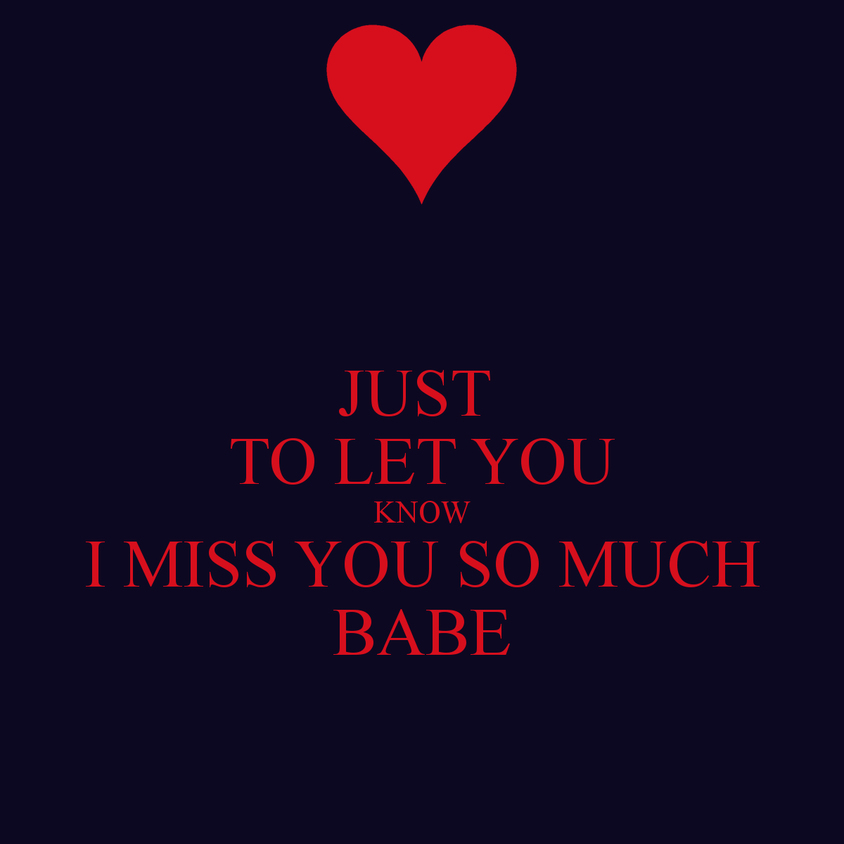 Miss You Babe Quotes.