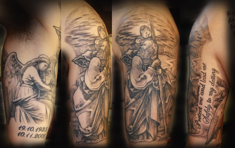 Would a Greek god and a st Christopher tattoo on the same sleeve look  stupid UK  rtattoos