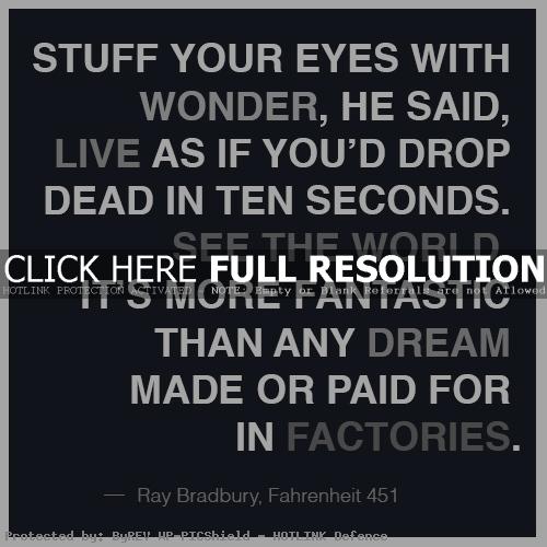 Fahrenheit 451 quotes and explanations quotesgram