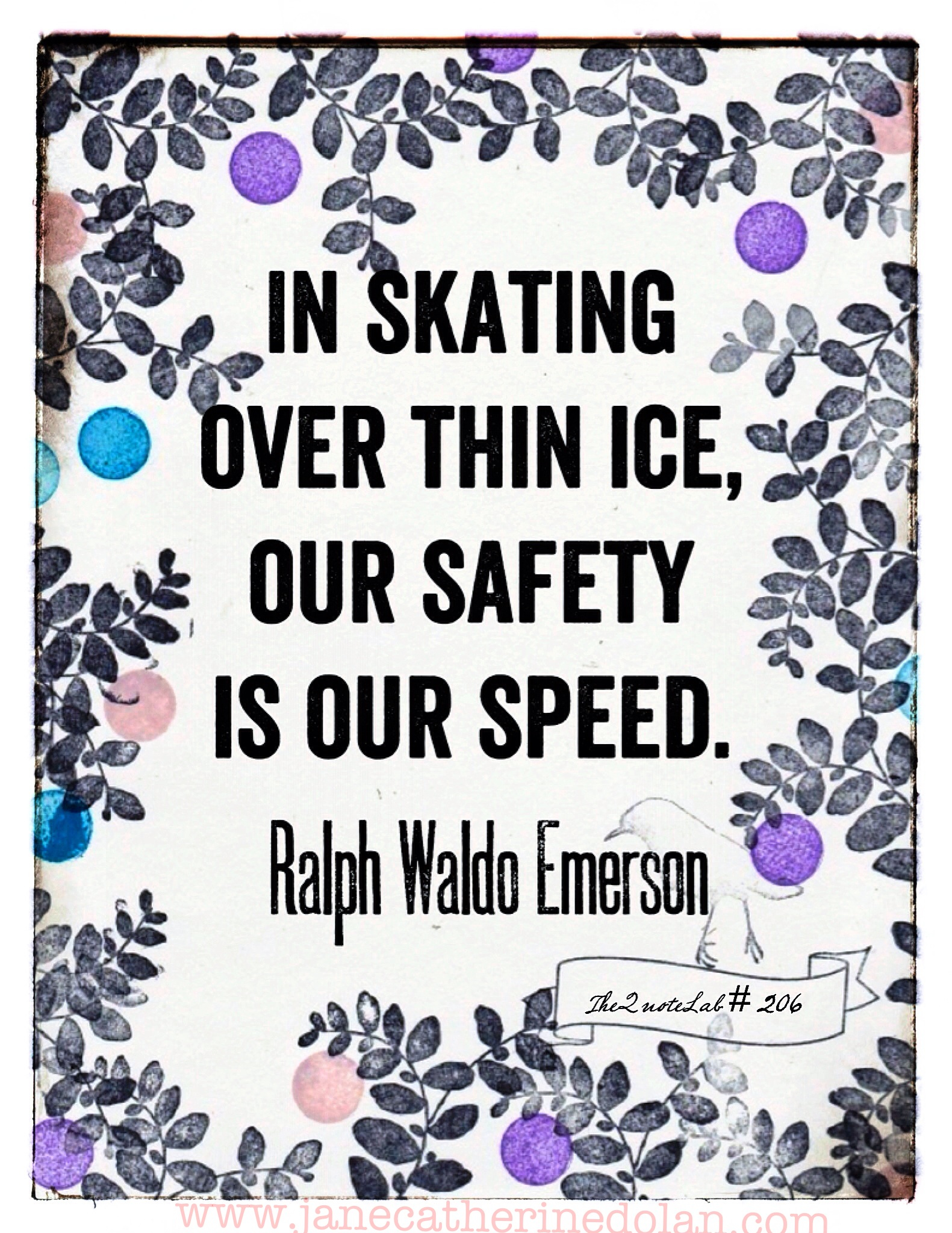 In skating over thin ice our safety is in our speed the godfather soundtrack