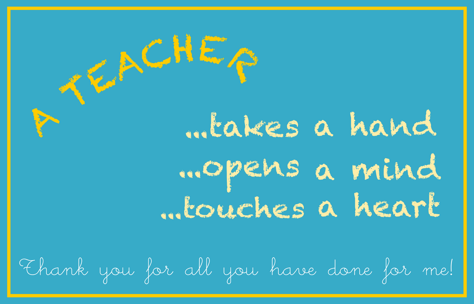 Luxury 33 Thank You Card Quotes For Teachers