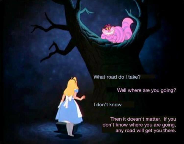 To Go Which Way Cheshire Cat Alice In Wonderland Quotes. QuotesGram