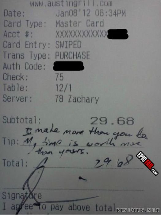 Quotes About Tipping Servers. QuotesGram