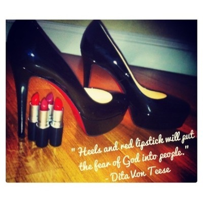 Red Lipstick And High Heels Quotes. QuotesGram