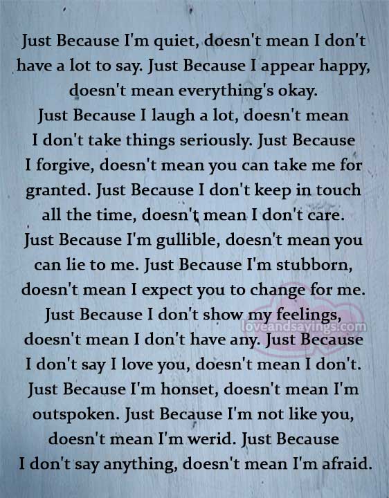 I Love You Just You Quotes