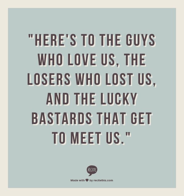 On Dating Losers Quotes.