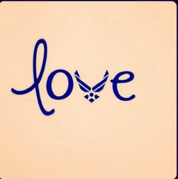 air force love heart