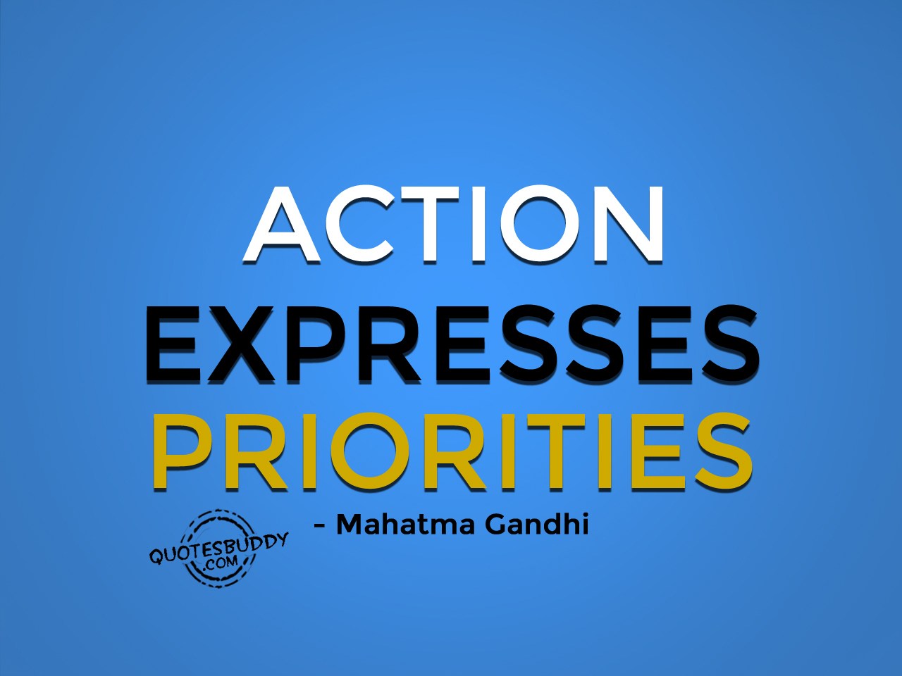Priorities Quotes On Actions. QuotesGram