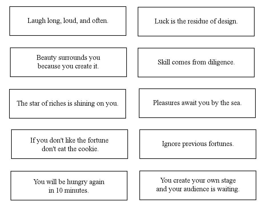 Printable Fortune Cookie Quotes Funny QuotesGram