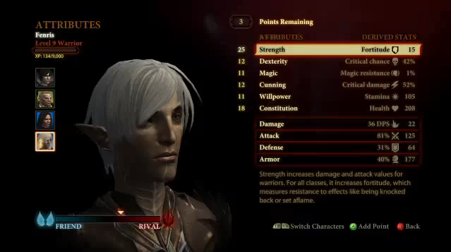 dragon age origins max attributes dragon age origins max attributes