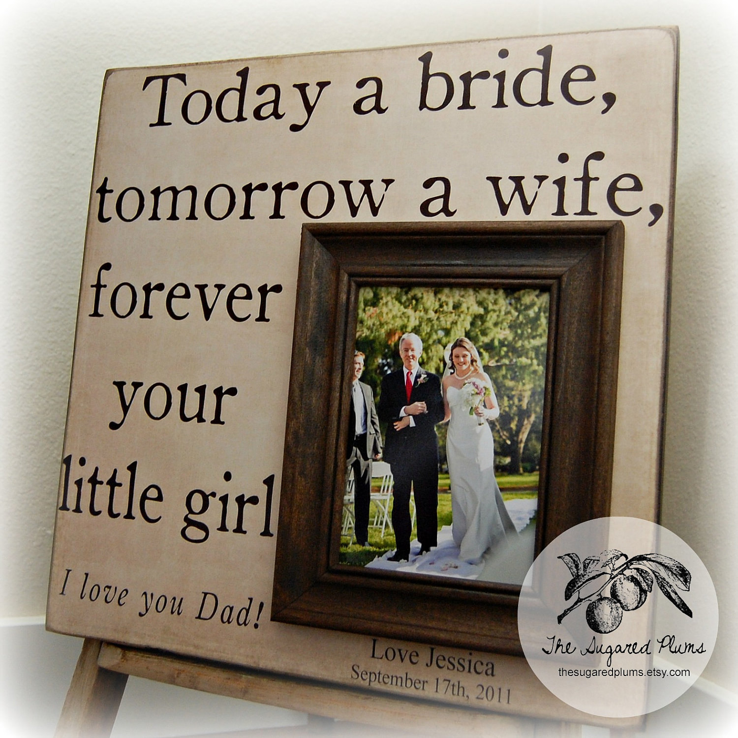 parents of the bride photo frame