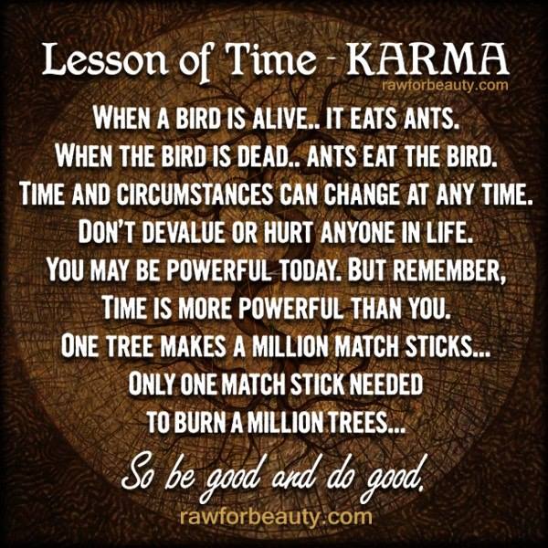 Inspirational Quotes Karma Quotesgram