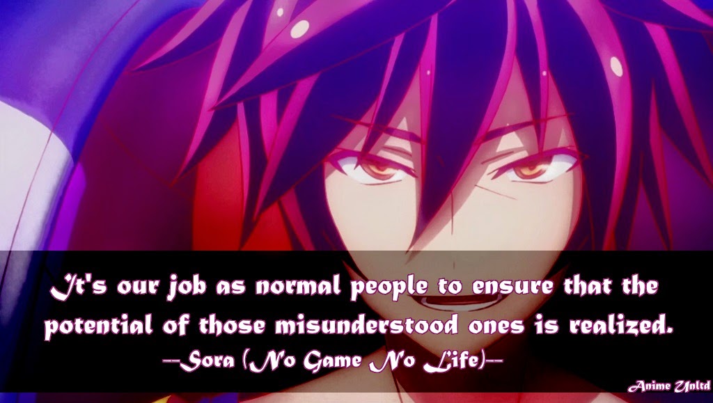 No Game No Life Quotes Anime Amino