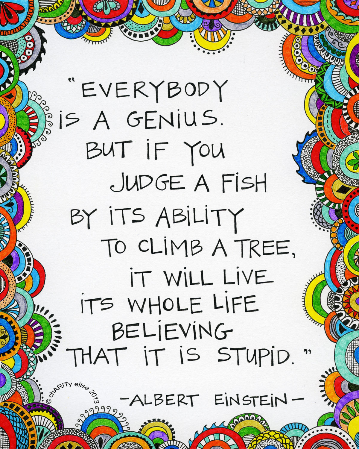 By Albert Einstein Quotes About Fish. QuotesGram