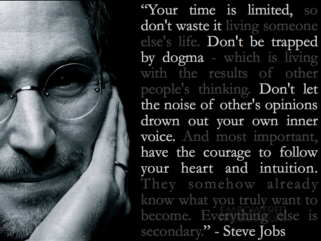 Steve Jobs Your Time Is Limited Quote Your Time Is Limited Steve Jobs Quotes. Quotesgram