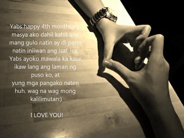 Happy Anniversary Filipino Long Distance Monthsary Message Tagalog