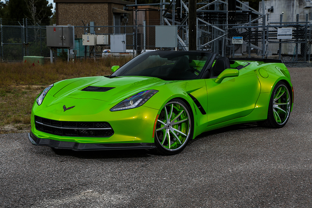 Chevrolet c7 Corvette 2014 зелёная