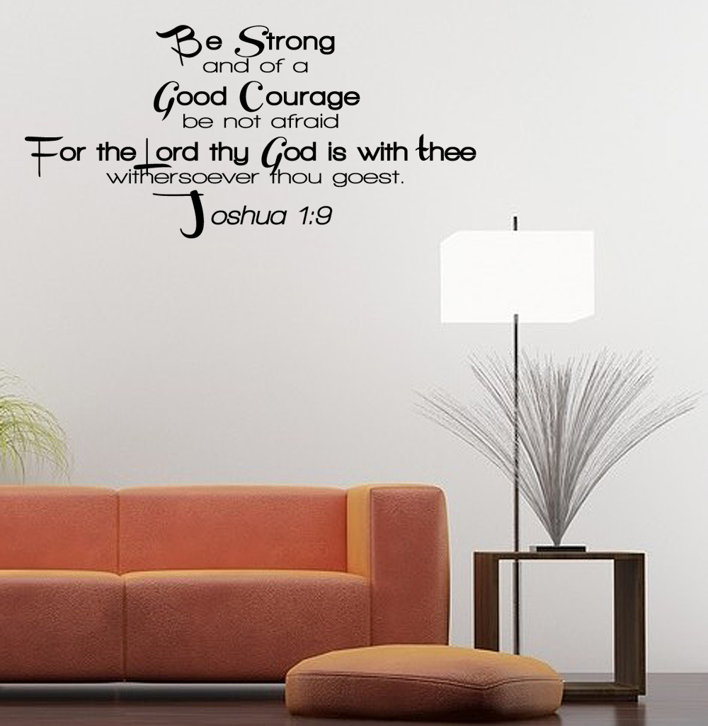 Trust the Lord Wall Decal  Bible Inspirational Quote Vinyl Removable Home Decor