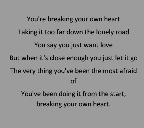 Youre Breaking My Heart Quotes. QuotesGram