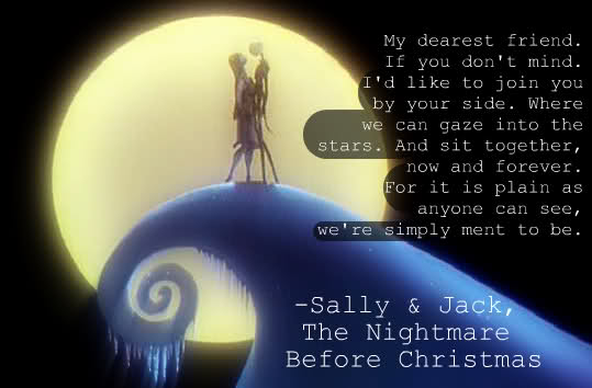 Jack And Sally Nightmare Before Christmas Quotes. QuotesGram