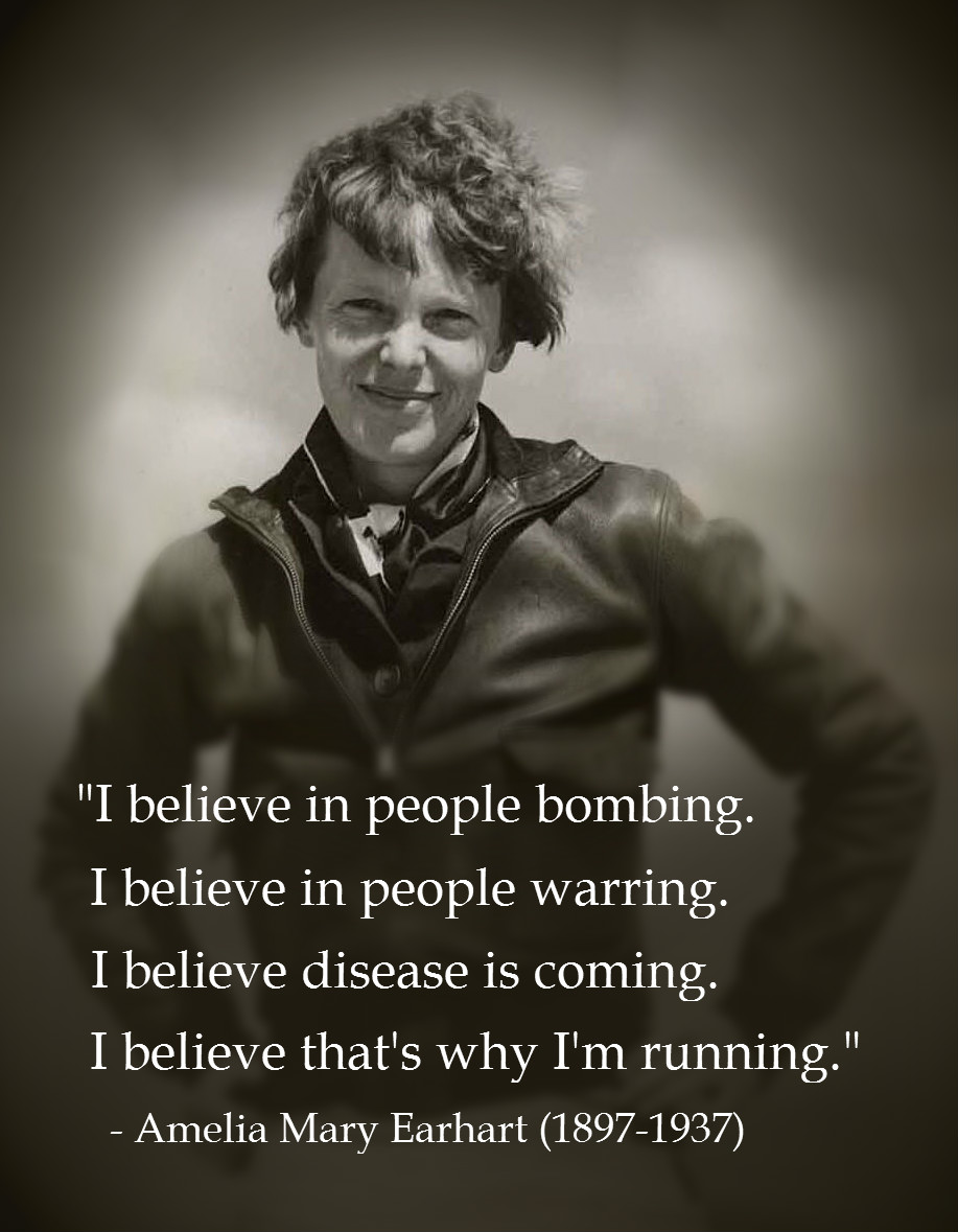 Amelia Earhart Famous Quotes. QuotesGram