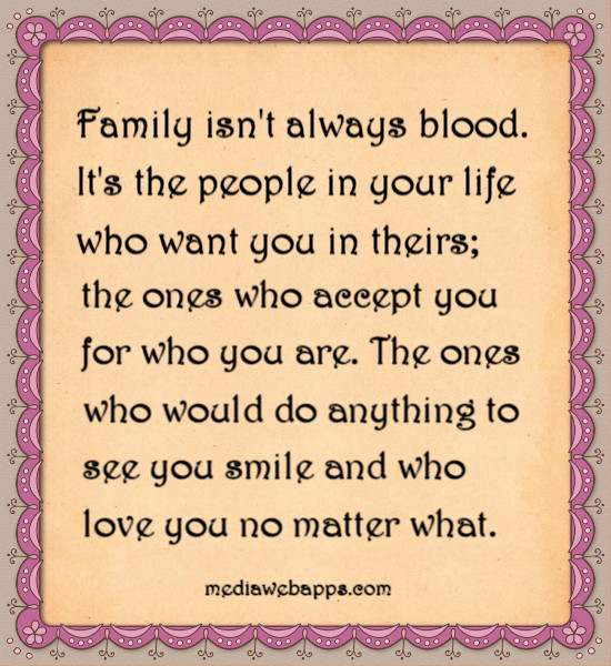 Blood Don't Make You Family Quote Blood Doesnt Make You Family Quotes. QuotesGram