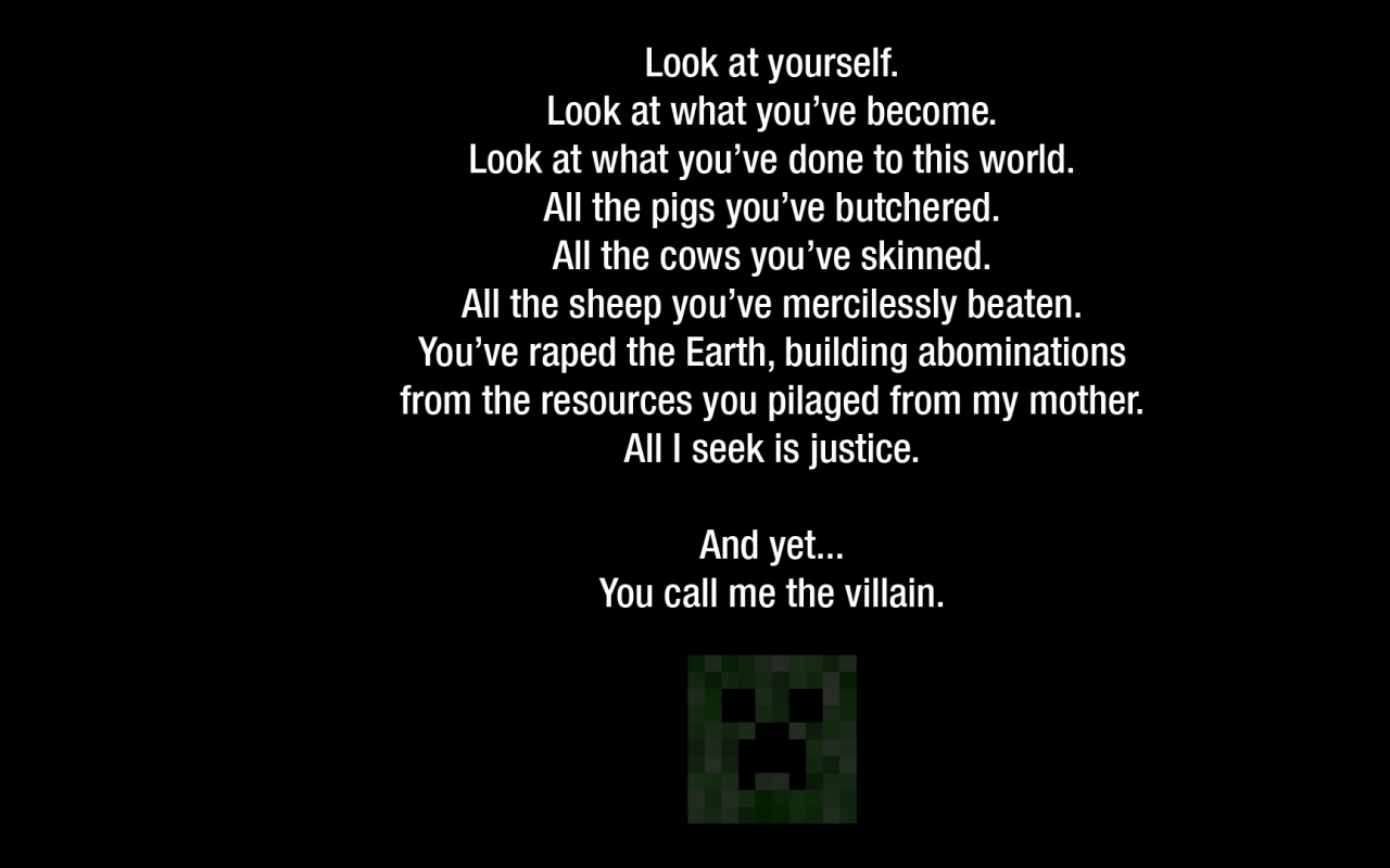 Minecraft Quote / quote, Minecraft Wallpapers HD / Desktop and Mobile