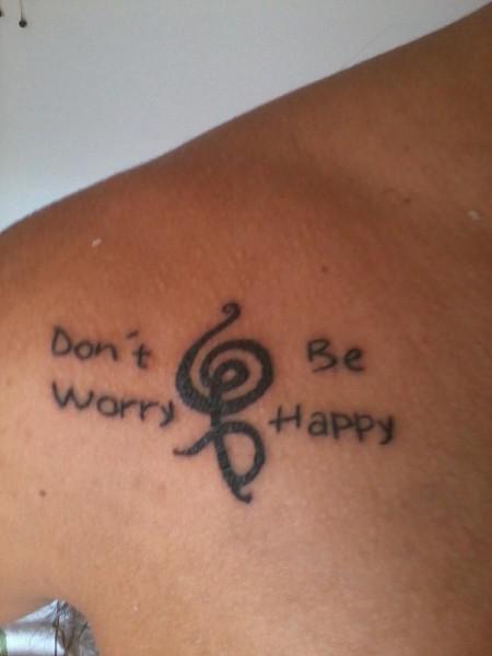 Dont worry be happy tattoo  Westend Tattoo  Piercing